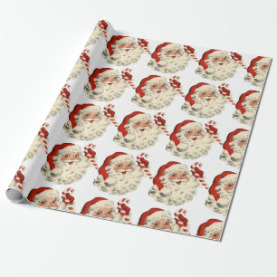 Cadeau Papier d'emballage vintage de Père Noël