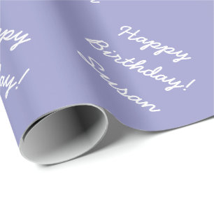 Cadeau Papier d'emballage violet lavande Personnalisabl