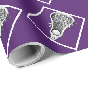 Cadeau Papier d'emballage violet pour le sport de crosse