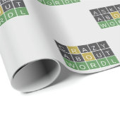 Cadeau Papier d'emballage Word (Coin rond)
