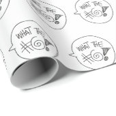 Cadeau Papier d'emballage WTF (Coin rond)