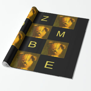 Cadeau Papier d'emballage Zombie Teddy