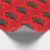 Cadeau Papier d'enlèvement Abstrait de poisson-Lion (Coin)