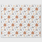 Cadeau Papier d'enlèvement d'anniversaire de ferme (Plat)