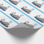Cadeau Papier d'enlèvement de baleines rayé (Coin)