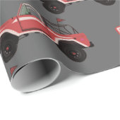 Cadeau Papier d'enlèvement de buggy de plage 4x4 rétro (Coin rond)