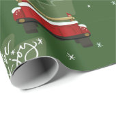 Cadeau Papier d'enlèvement de camion de Noël (Coin rond)