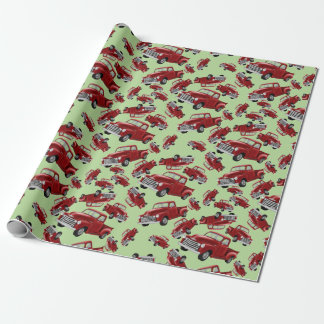 Cadeau Papier d'enlèvement de camion rouge