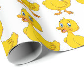 Cadeau papier d'enlèvement de canard (Coin rond)