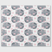 Cadeau Papier d'enlèvement de chats couché (Plat)