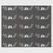 Cadeau Papier d'enlèvement de Chouettes d'hiver (Plat)