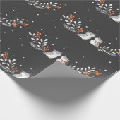 Cadeau Papier d'enlèvement de Chouettes d'hiver (Coin)