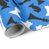 Cadeau Papier d'enlèvement de conception de pièces d'éche (Coin rond)