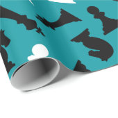 Cadeau Papier d'enlèvement de conception de pièces d'éche (Coin rond)