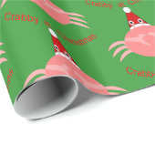 Cadeau Papier d'enlèvement de crabe de Noël (Coin rond)