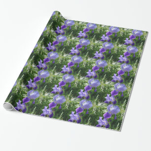 Cadeau Papier d'enlèvement de fleurs violettes