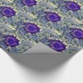 Cadeau Papier d'enlèvement de fleurs violettes (Coin)