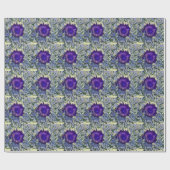Cadeau Papier d'enlèvement de fleurs violettes (Plat)