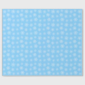 Cadeau Papier d'enlèvement de flocon bleu (Plat)