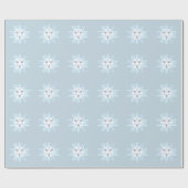 Cadeau Papier d'enlèvement de flocon d'hiver (Plat)