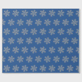 Cadeau Papier d'enlèvement de flocon d'hiver de Noël (Plat)