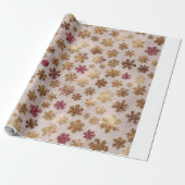 Cadeau Papier d'enlèvement de flocon doré | Elégant Gi de (Déroulé)