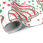 Cadeau Papier d'enlèvement de gâteau de Noël (Coin rond)