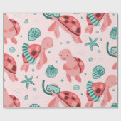 Cadeau Papier d'enlèvement de la tortue de mer (Plat)