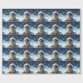 Cadeau Papier d'enlèvement de phoque de Noël (Plat)