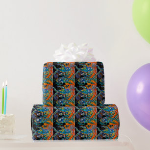 Cadeau Papier d'enlèvement de poisson de saumons