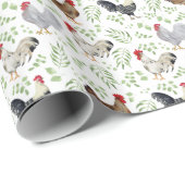 Cadeau Papier d'enlèvement de poulet (Coin rond)