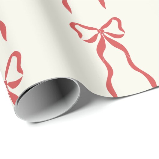 Cadeau Papier d'enlèvement de ruban rouge (Coin rond)
