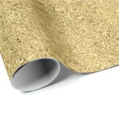 Cadeau Papier d'enlèvement de texture d'huile d'or (Coin rond)