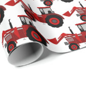 Cadeau Papier d'enlèvement de tracteur (Coin rond)