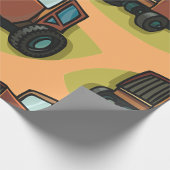 Cadeau Papier d'enlèvement de tracteur Brown
