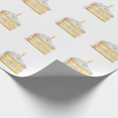 Cadeau Papier d'enlèvement de tranches de gâteau d'annive (Coin)