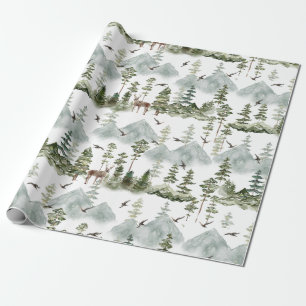 Cadeau Papier d'enlèvement des forêts À feuillage persist