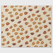 Cadeau Papier d'enlèvement des lèvres d'huile d'or (Plat)