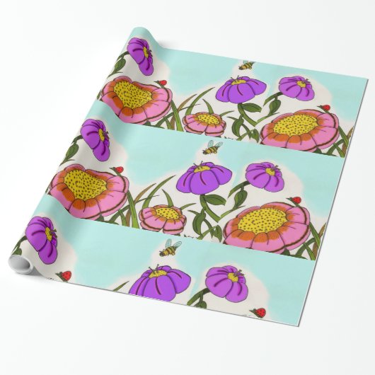 Cadeau Papier d'enlèvement des prés de fleurs (Déroulé)