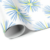 Cadeau Papier d'enlèvement Fireworks (Coin rond)