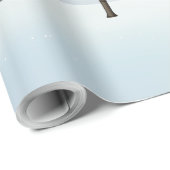 Cadeau Papier d'enlèvement motif de forêt d'hiver (Coin rond)