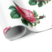 Cadeau Papier d'enlèvement Rose de chou (Coin rond)