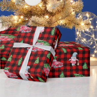 Cadeau Papier d'enlèvement Vintage de camion de Noël