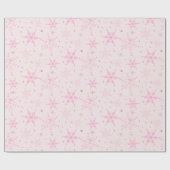 Cadeau Papier d'enneigement rose et or (Plat)