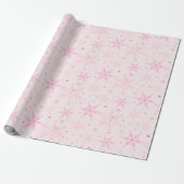 Cadeau Papier d'enneigement rose et or (Déroulé)