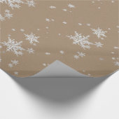 Cadeau Papier d'enneigement Rustique Kraft Silver (Coin)