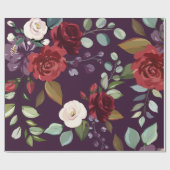 Cadeau Papier d'enrobage 60 livres Plum Plum violet Rose  (Plat)