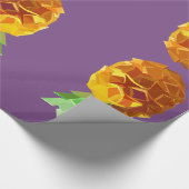 Cadeau Papier d'enrobage à ananas violet (Coin)
