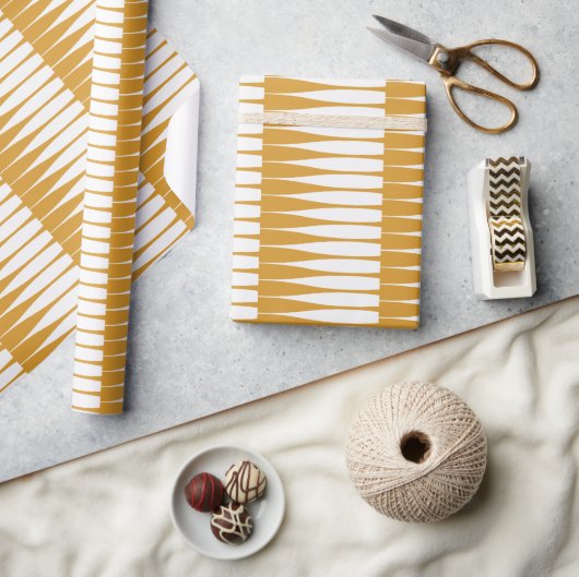 Cadeau Papier d'enrobage à bande dorée (Artisanat)