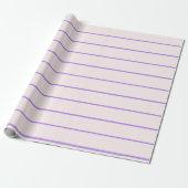 Cadeau Papier d'enrobage à bande violet (Déroulé)
